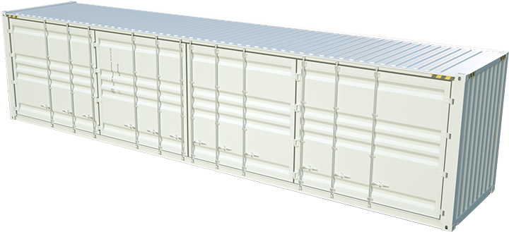 Container 40 Pieds OPEN SIDE