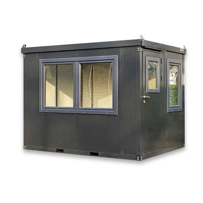 Conteneur bureau anthracite 3x2m avec double fenêtre